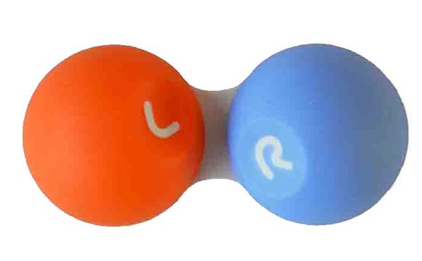 3D pouzdro - pogumované modro-oranžové